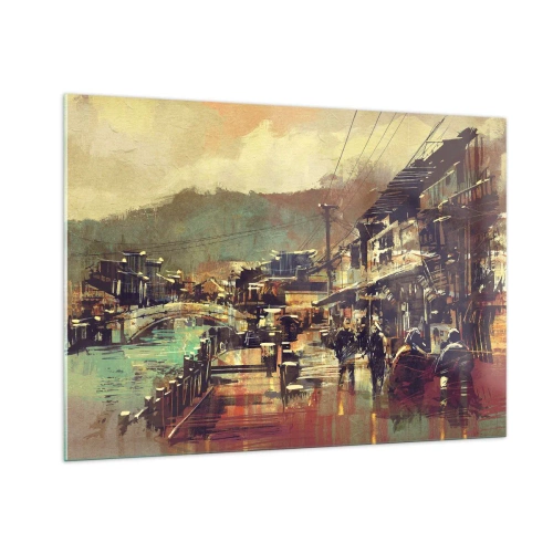 Obraz na skle - Život ako bohatstvo šedej - 100x70 cm