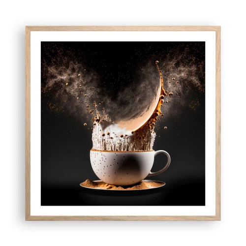 Plagát v ráme zo svetlého duba - Explózia chuti - 60x60 cm