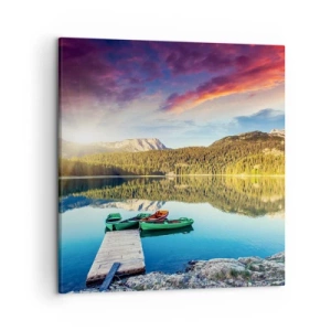 Obraz na plátne - Pri vode hladkej ako zrkadlo - 50x50 cm
