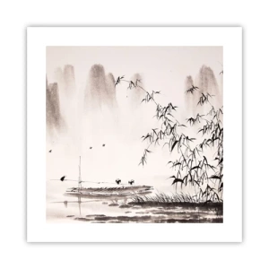 Plagát - Pokoj ryžových polí - 40x40 cm