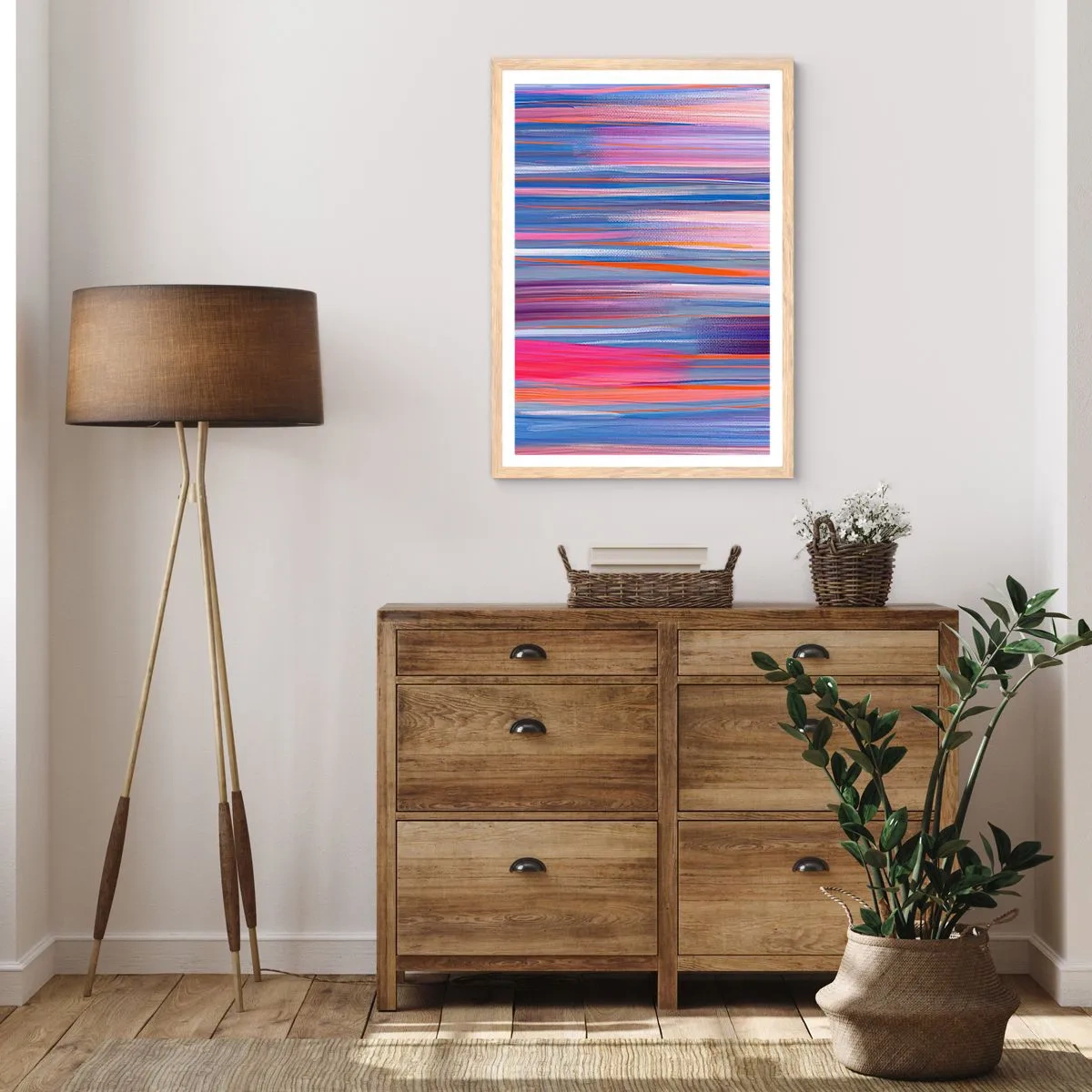 Plagát v ráme zo svetlého duba - Naduhuvstúpenie - 40x50 cm