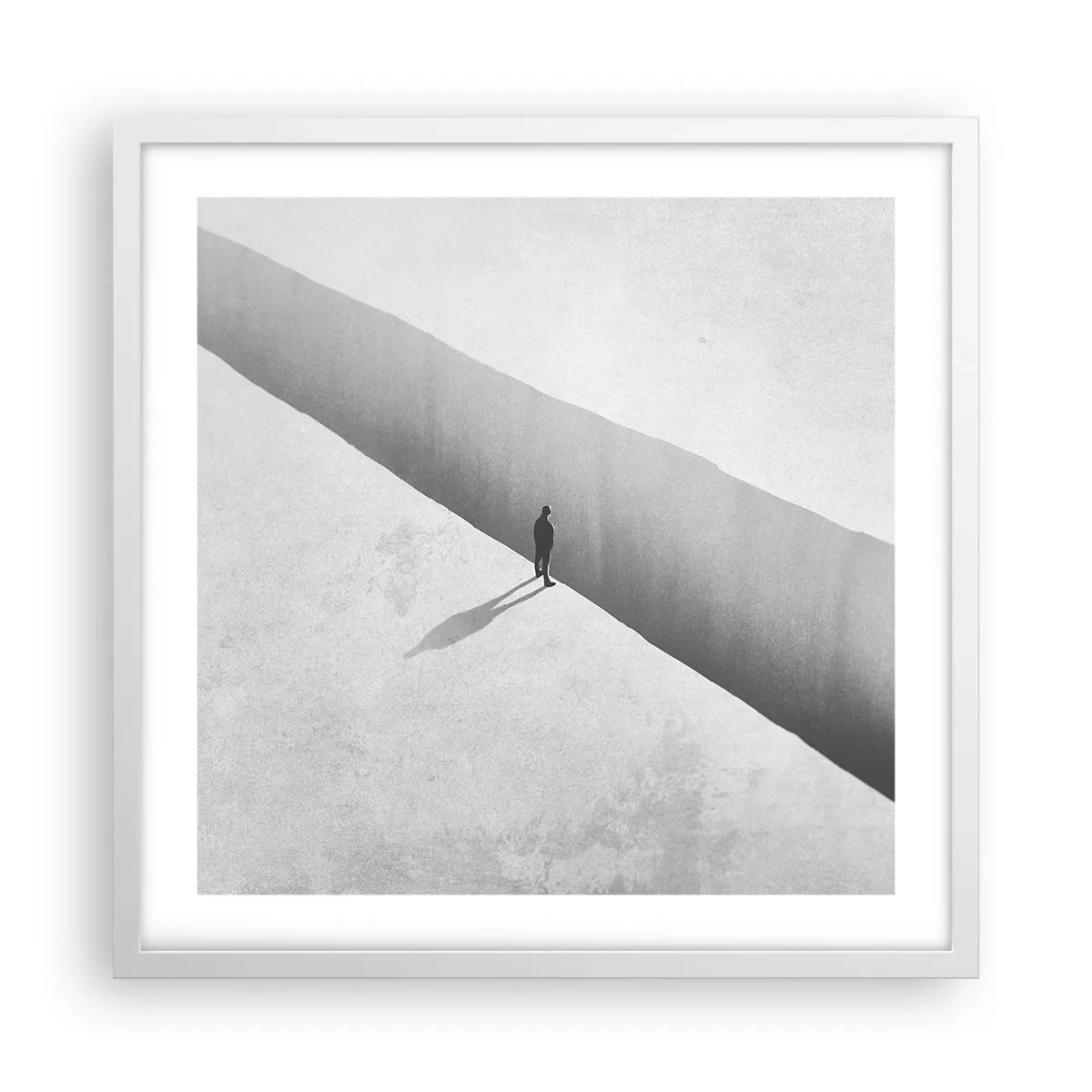 Plagát v bielom ráme - Jasný cieľ - 50x50 cm