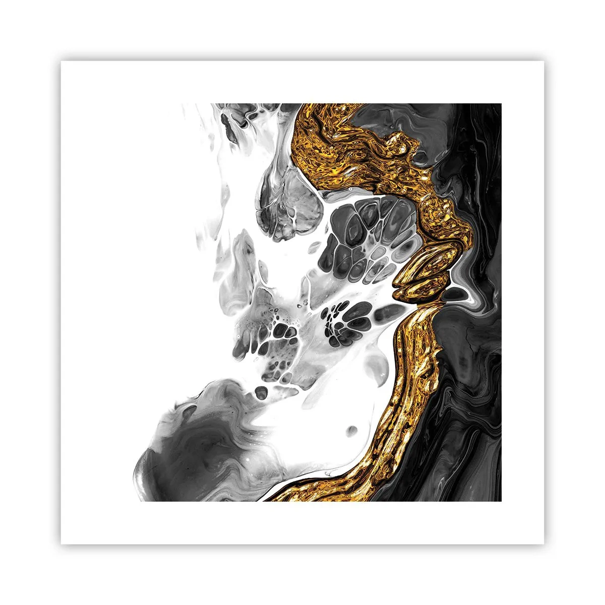 Plagát - Organická kompozícia - 40x40 cm