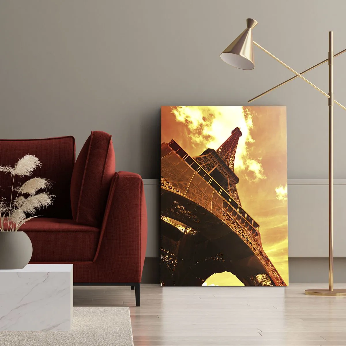 Obraz na plátne - Monumentálna, pretože je pozlátená slnkom - 50x70 cm