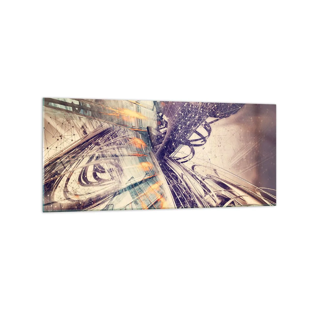 Obraz na skle - Vo veľkom zhone - 120x50 cm