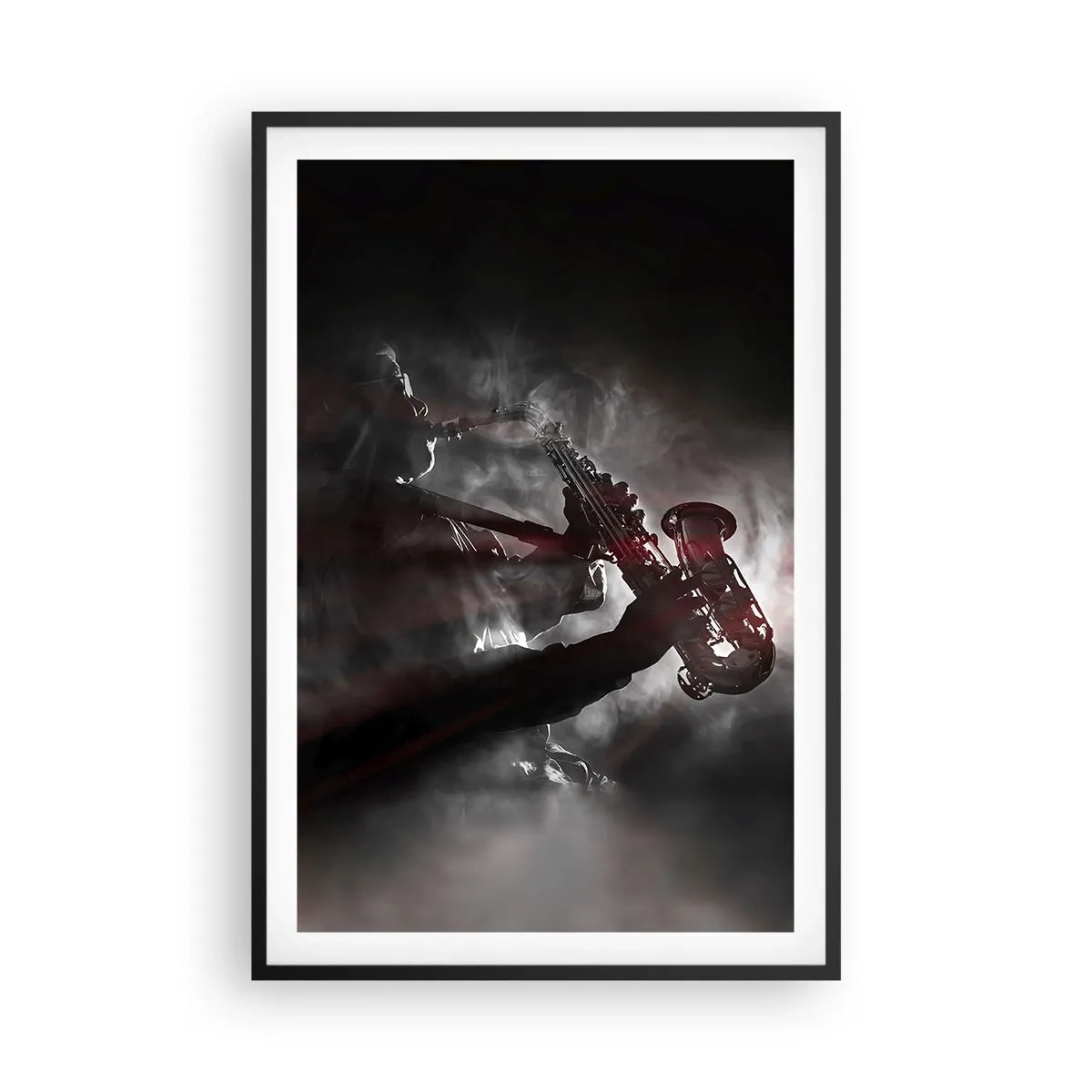Plagát v čiernom ráme - V oparoch jazzu - 61x91 cm