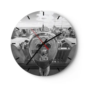 Nástenné hodiny - Mesto nad mestami - 40x40 cm
