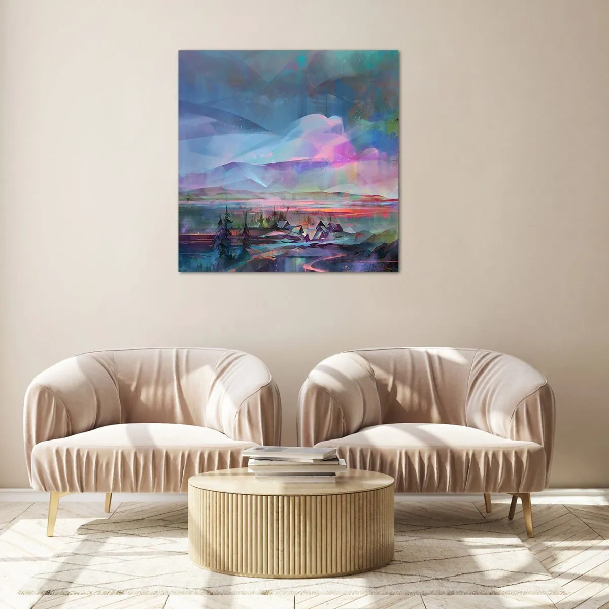 Obraz na skle - Pod priateľským nebom - 40x40 cm