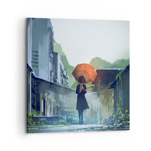 Obraz na plátne - Oživujúci dážď - 70x70 cm
