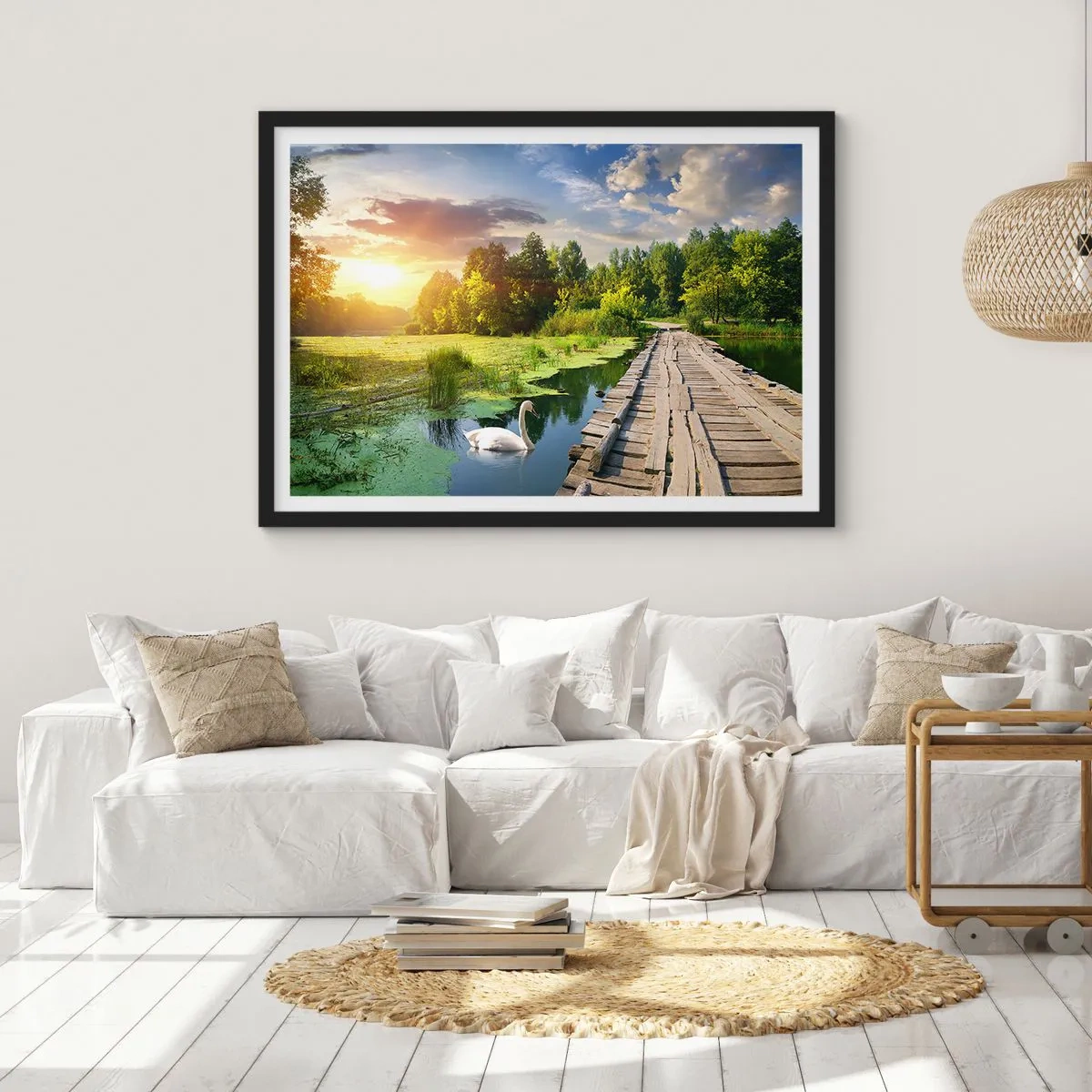 Plagát v čiernom ráme - Leto, leto všade - 100x70 cm