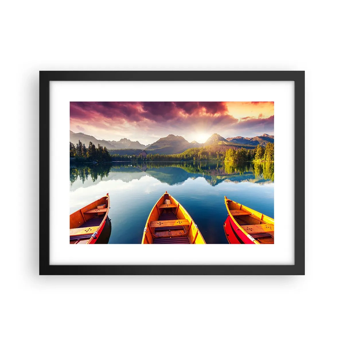 Plagát v čiernom ráme - Nič proti prírode - 40x30 cm