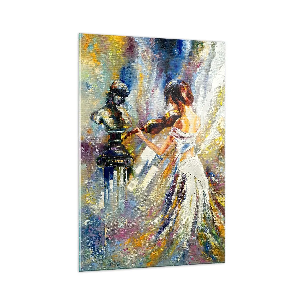 Obraz na skle - Oživenie citom - 70x100 cm