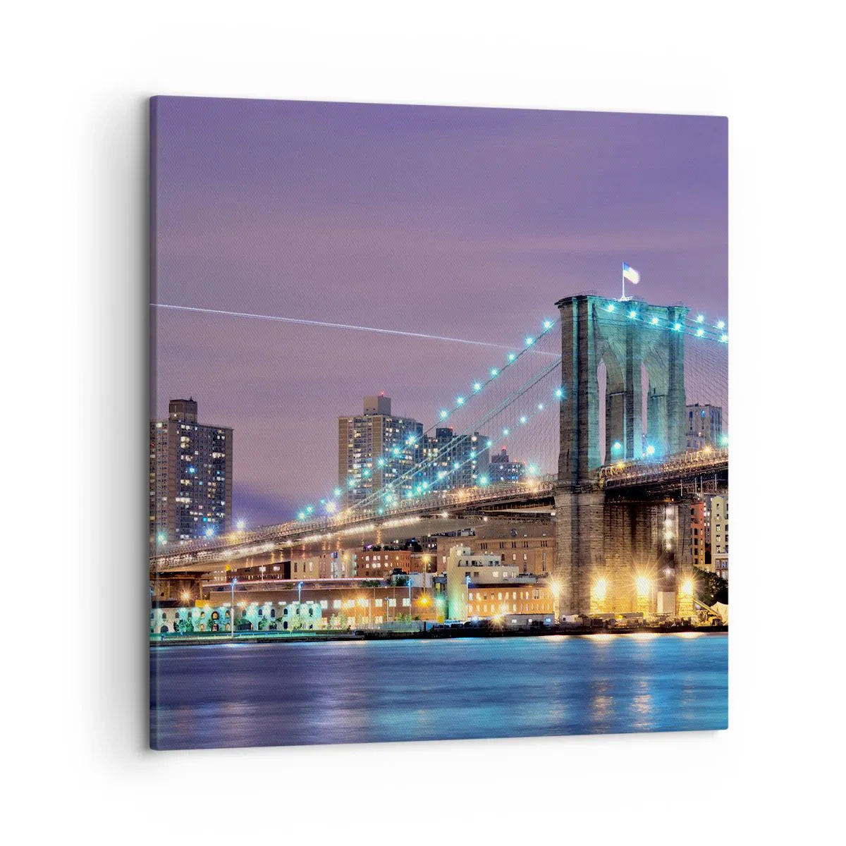 Obraz na plátne - Po veľa rokov Brooklynský most - 50x50 cm