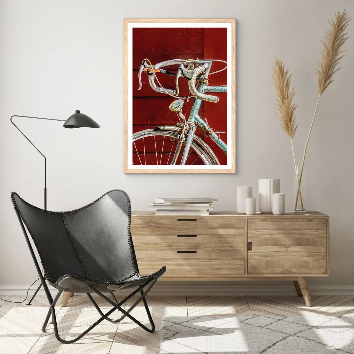 Plagát v ráme zo svetlého duba - Stvorený pre víťazstvo - 50x70 cm