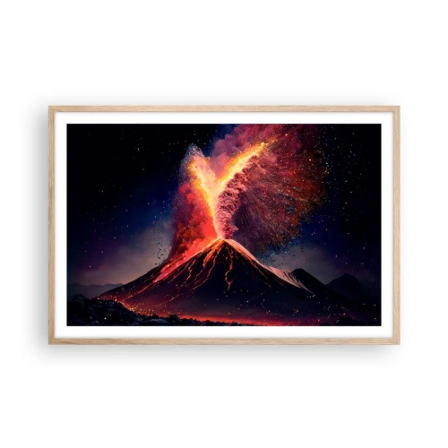 Plagát v ráme zo svetlého duba - Krása a hrôza - 91x61 cm