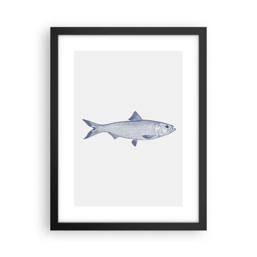 Plagát v čiernom ráme - Pozdravy zo severných morí - 30x40 cm