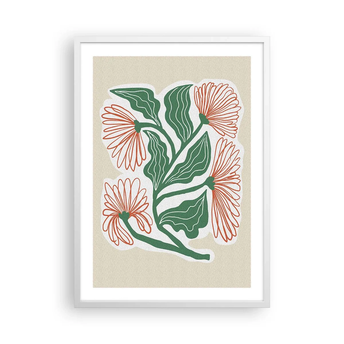 Plagát v bielom ráme - Ľudové aj moderné - 50x70 cm