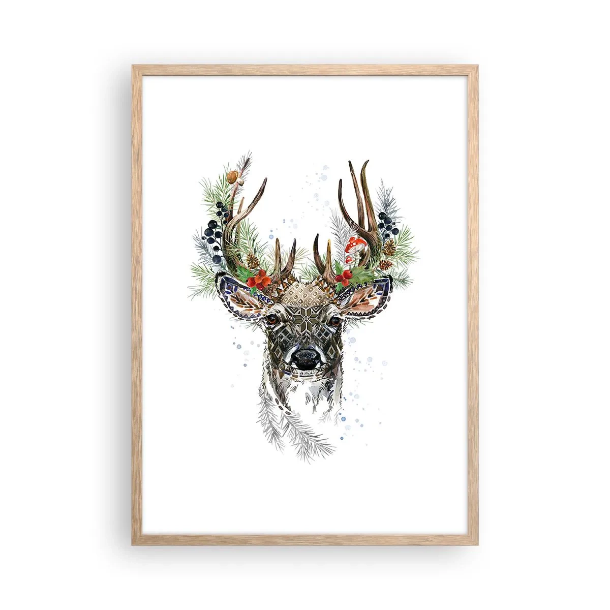 Plagát v ráme zo svetlého duba - V slávnostnom rúchu - 50x70 cm