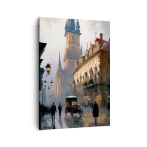Obraz na plátne - Kúzlo pražského večera - 50x70 cm