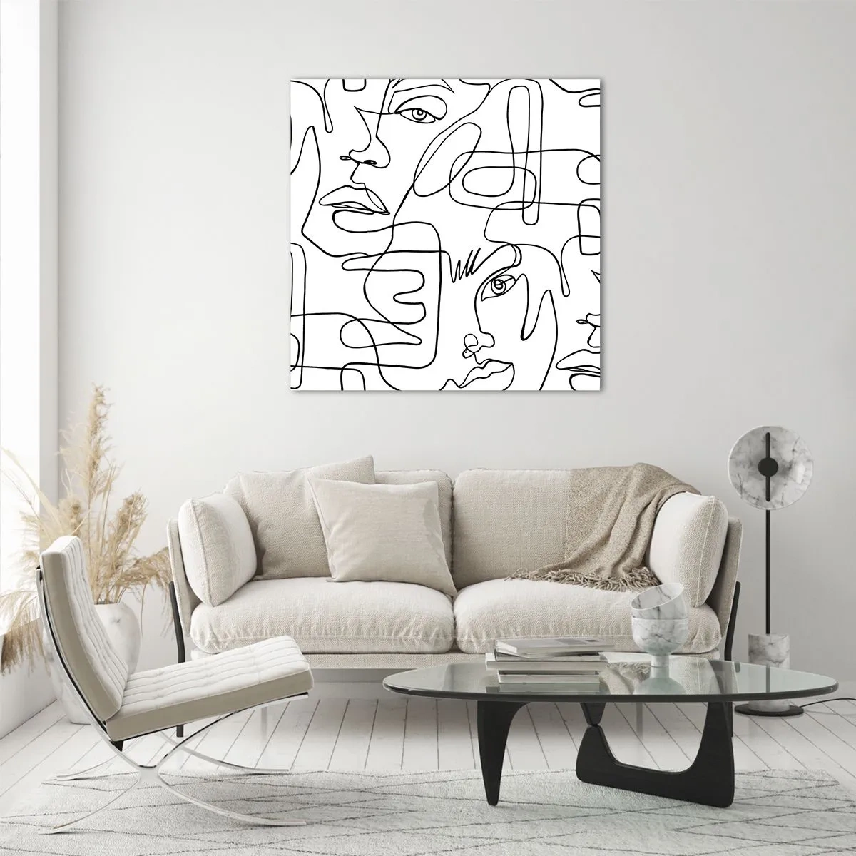 Obraz na skle - V spletených emóciách - 40x40 cm