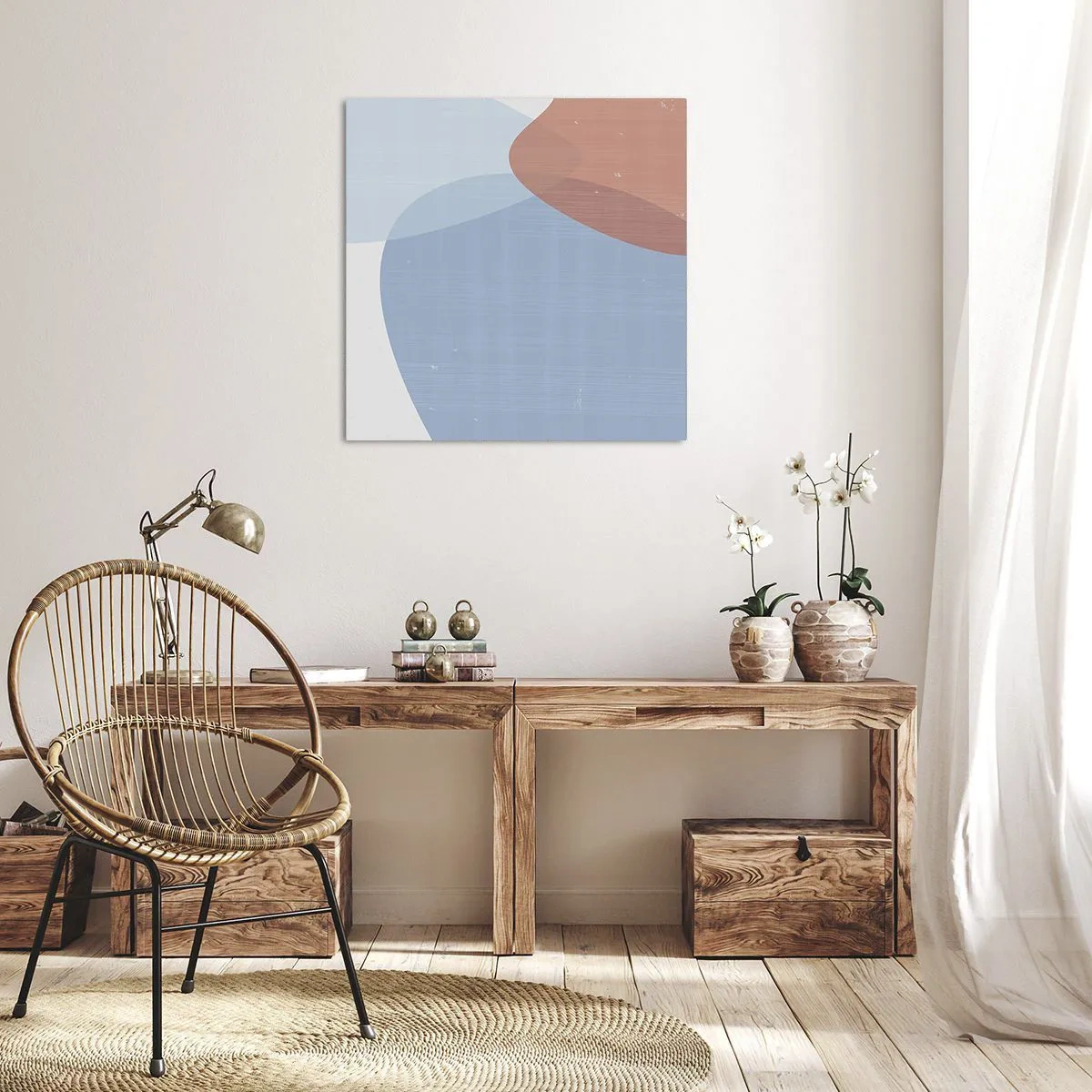 Obraz na plátne - Pastelové vzťahy - 50x50 cm