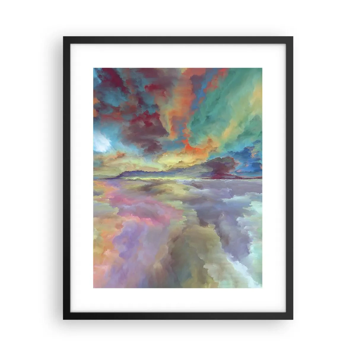 Plagát v čiernom ráme - Dve neba - 40x50 cm