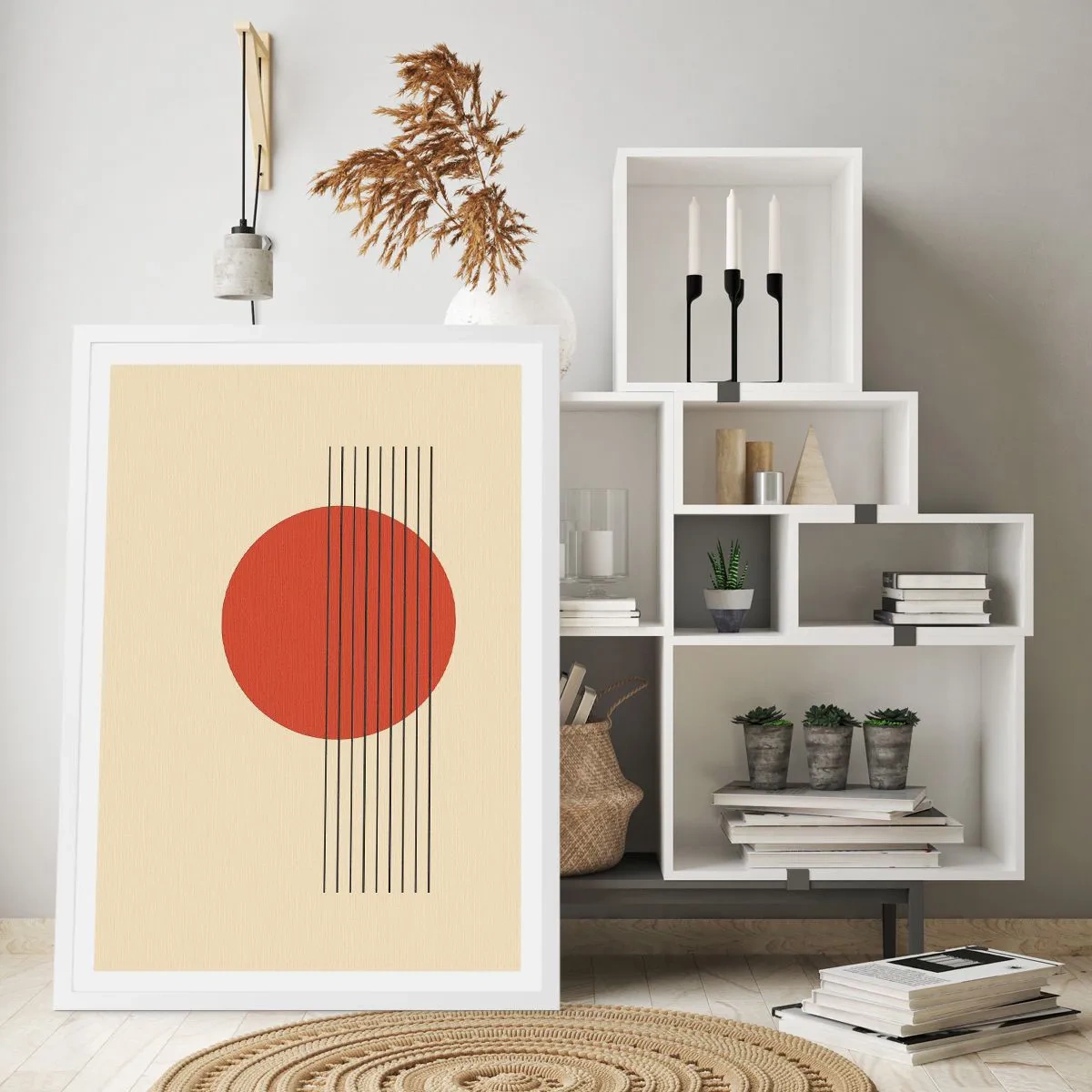 Plagát v bielom ráme - Stále dookola - 61x91 cm