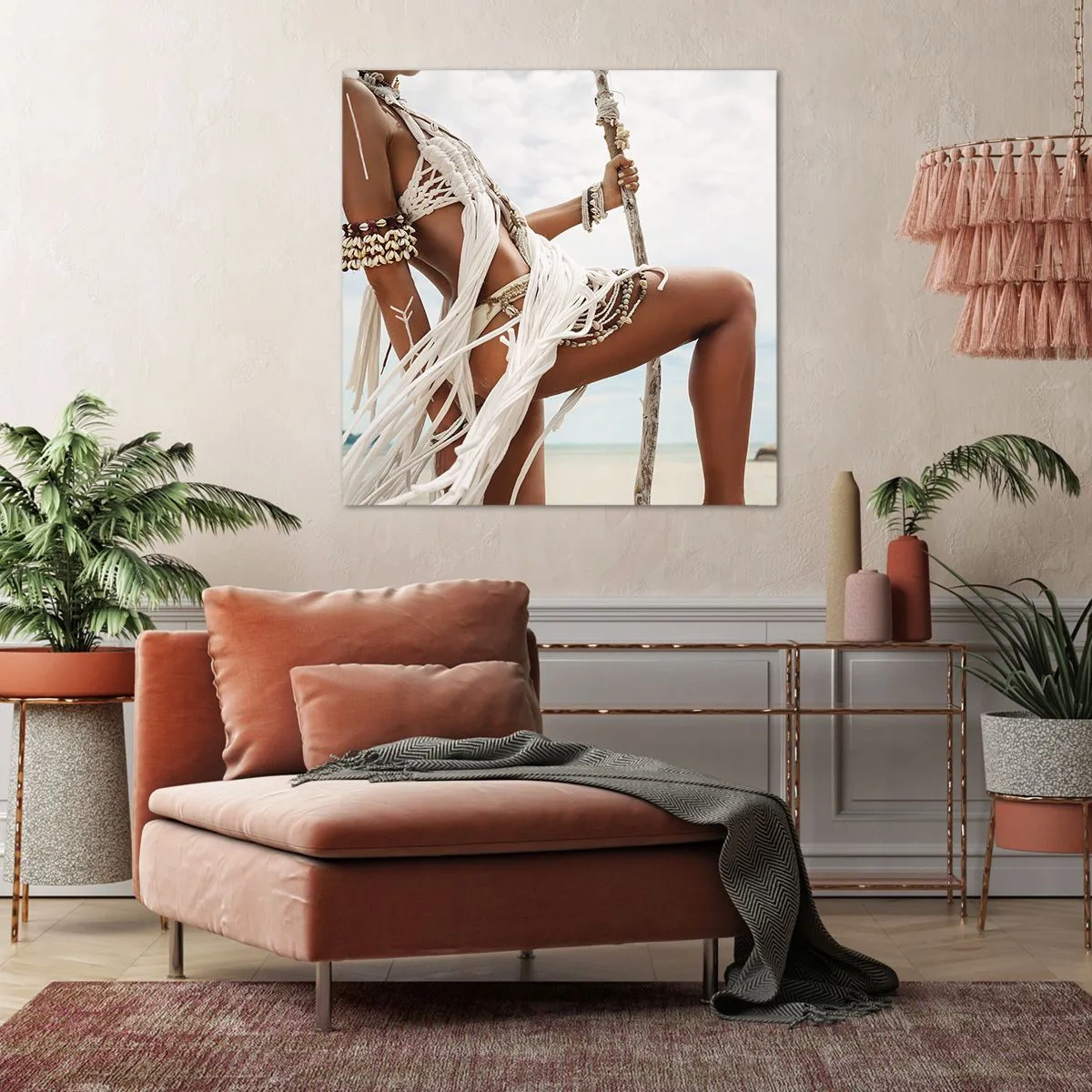 Obraz na plátne - Kňažka slnka - 50x50 cm