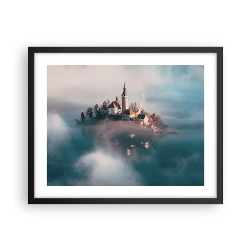 Plagát v čiernom ráme - Ostrov snov - 50x40 cm