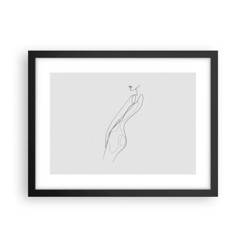 Plagát v čiernom ráme - Iba sľub - 40x30 cm