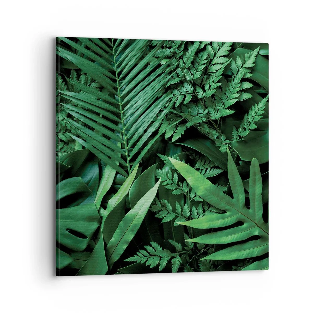 Obraz na plátne - Objaté v zeleni - 70x70 cm