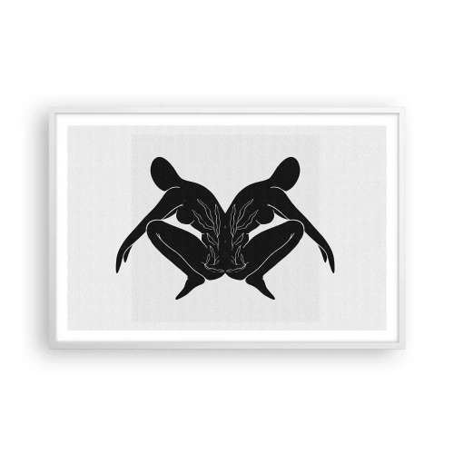 Plagát v bielom ráme - Spoločná duša - 91x61 cm