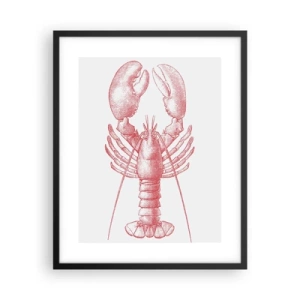 Plagát v čiernom ráme - Homár hodný Homéra - 40x50 cm