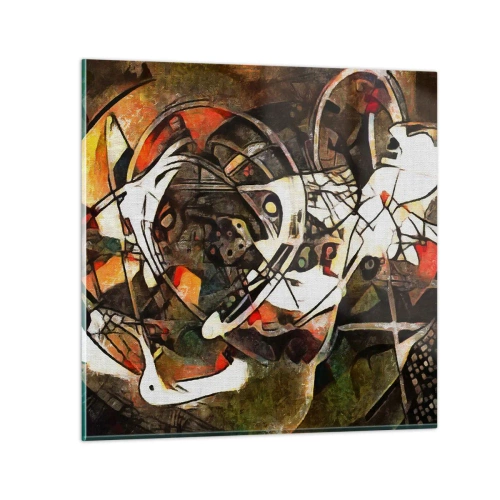 Obraz na skle - Počuješ pohyb? - 50x50 cm