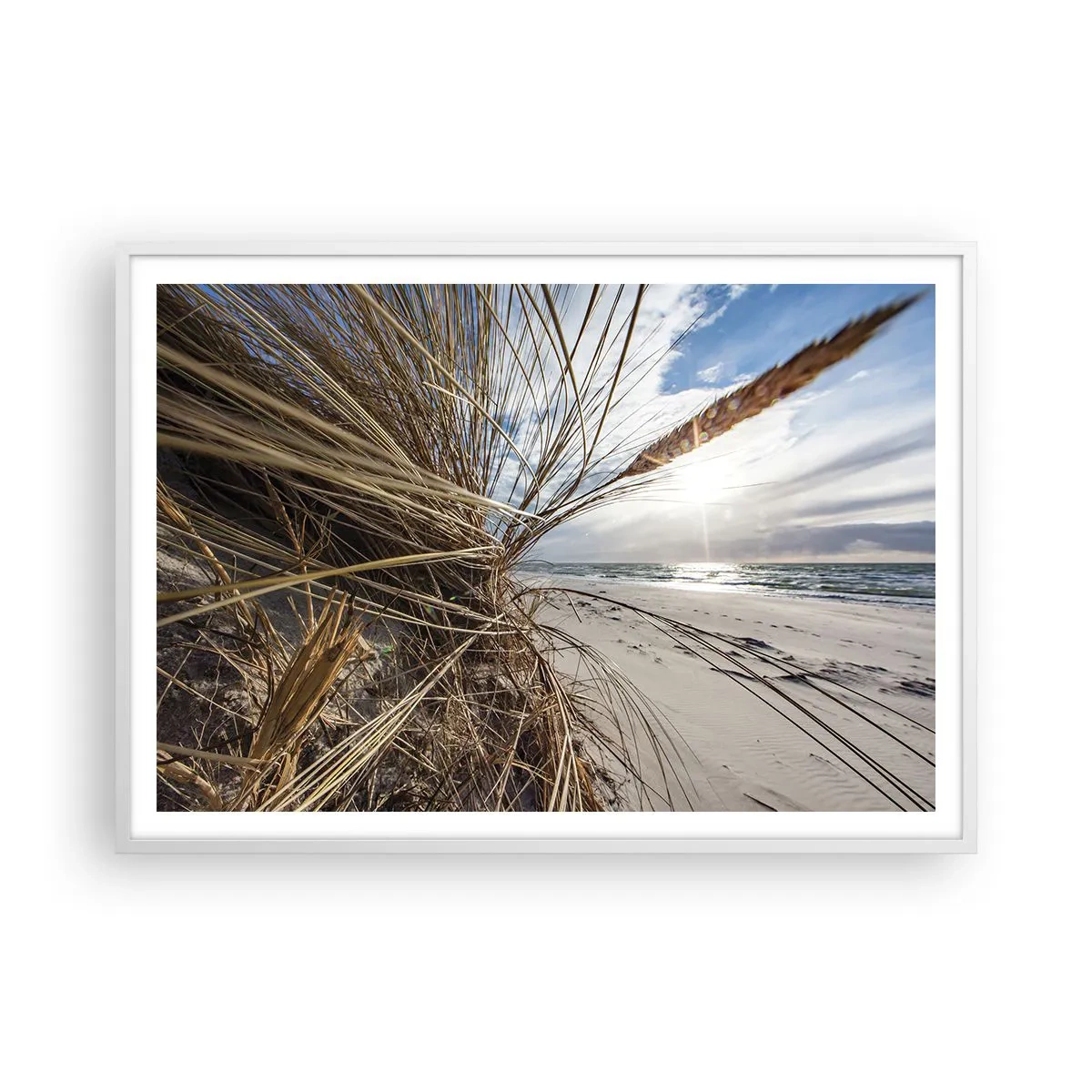 Plagát v bielom ráme - Stretnutie živlov - 100x70 cm