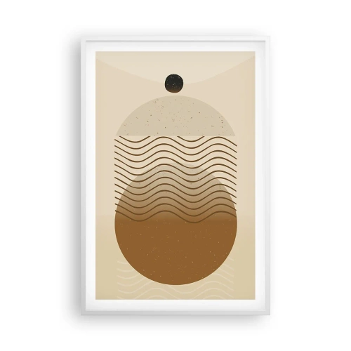 Plagát v bielom ráme - O pôvode geometrických obrazcov - 61x91 cm