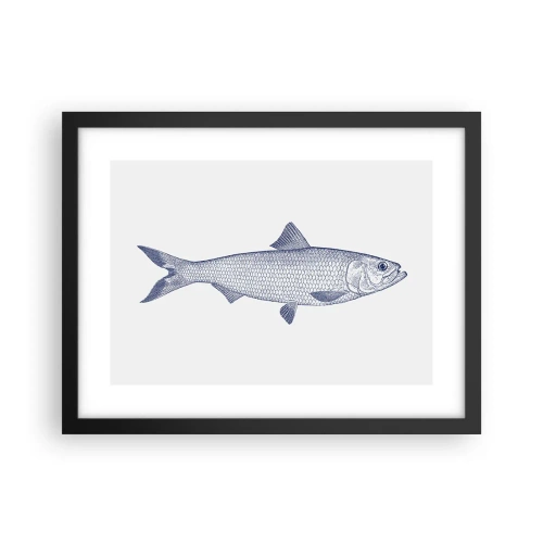 Plagát v čiernom ráme - Pozdravy zo severných morí - 40x30 cm