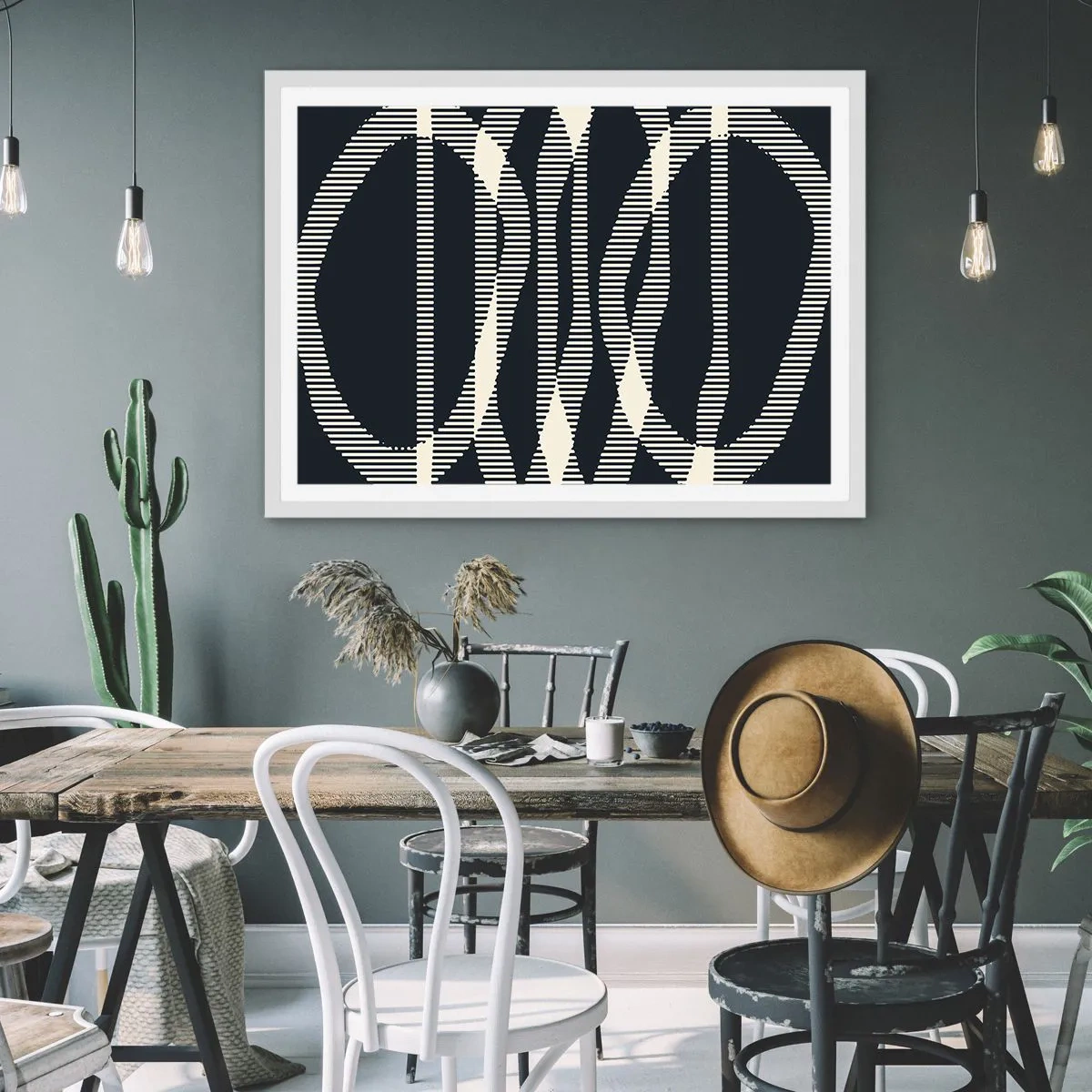 Plagát v bielom ráme - Pokus o prelomenie temnoty - 100x70 cm