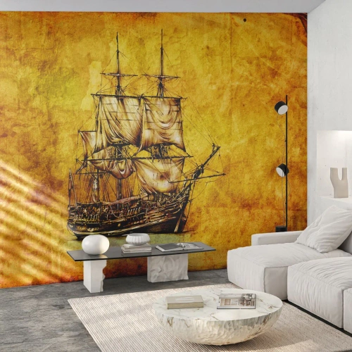 Fototapeta Premium Canvas - Smer Tortuga! - Námorná, Námorná loď, Plachetnica - 250x175 cm