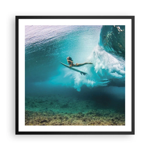 Plagát v čiernom ráme - Podmorský svet - 60x60 cm