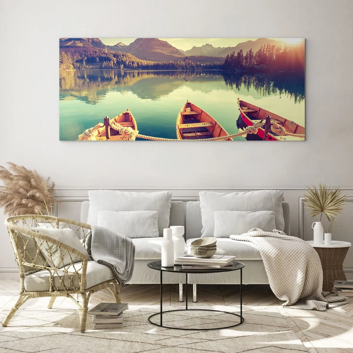 Obraz na skle - Žiť podľa jej zákonov - 120x50 cm