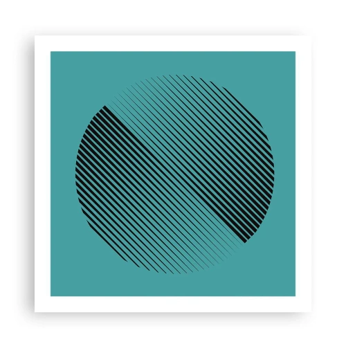 Plagát - Kruh – geometrická variácia - 60x60 cm