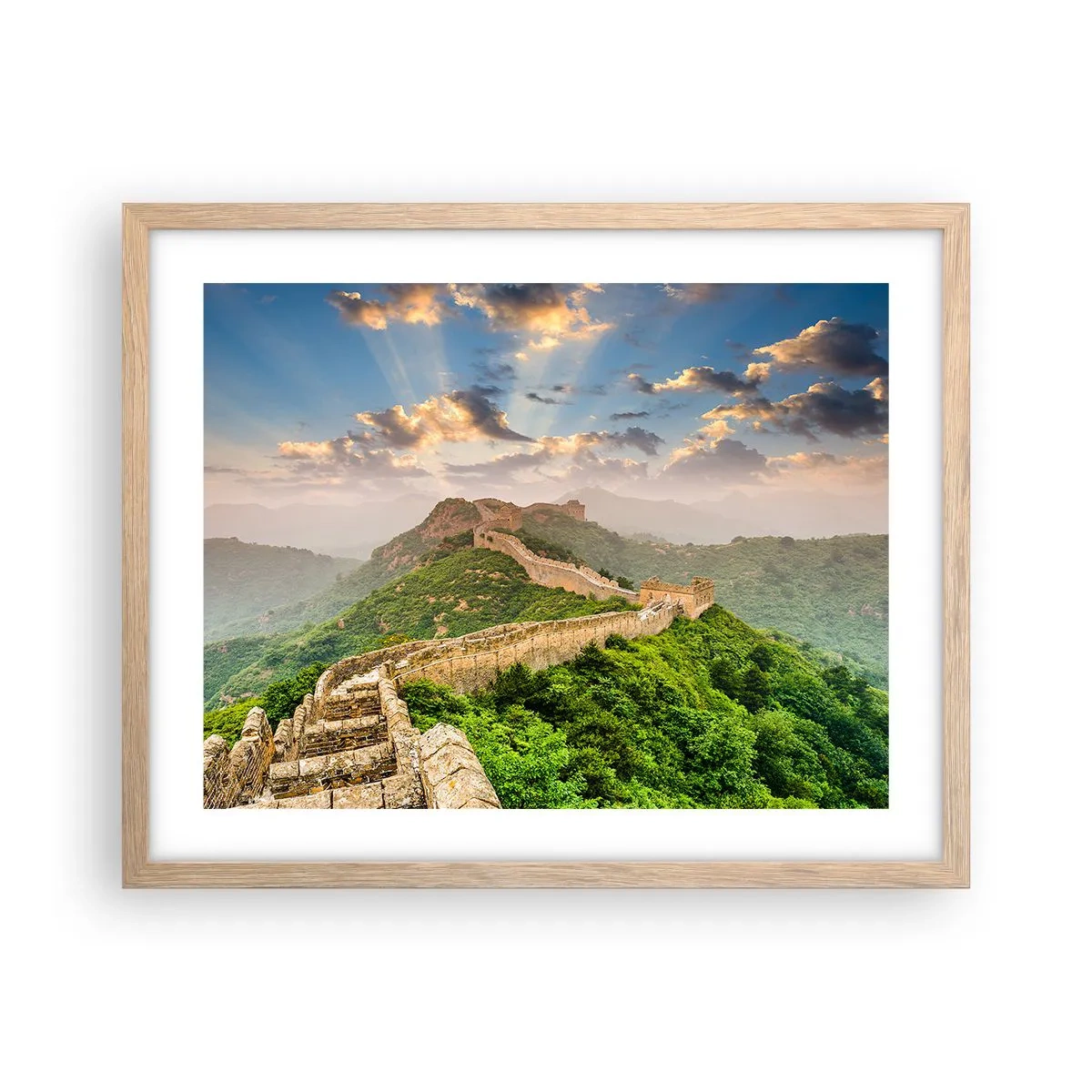 Plagát v ráme zo svetlého duba - Nepominuteľná veľkosť - 50x40 cm