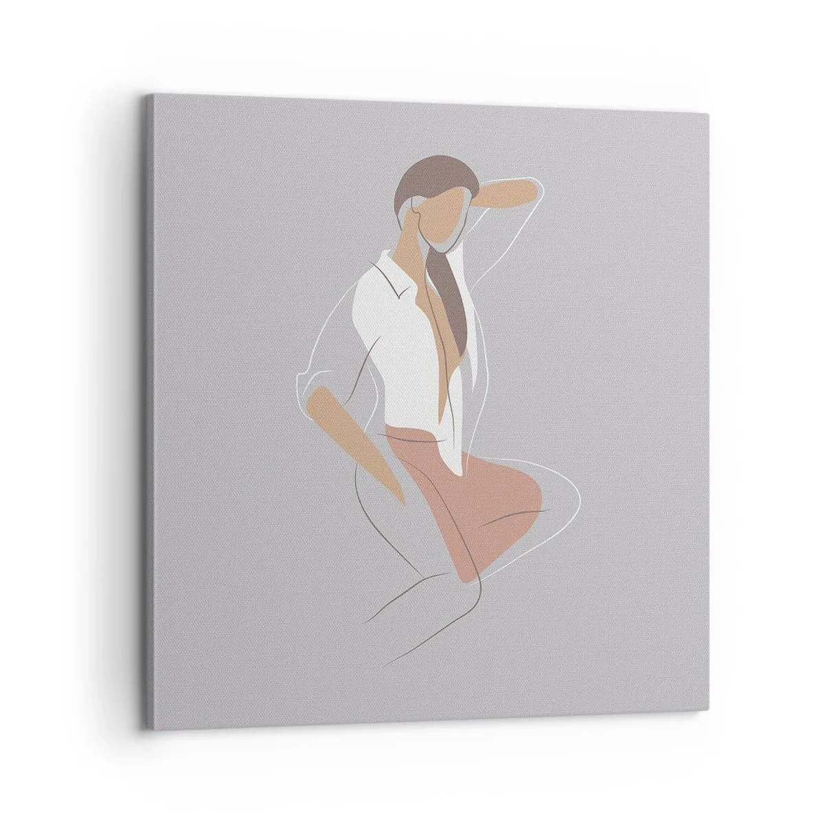 Obraz na plátne - Obrys pôvabu - 60x60 cm