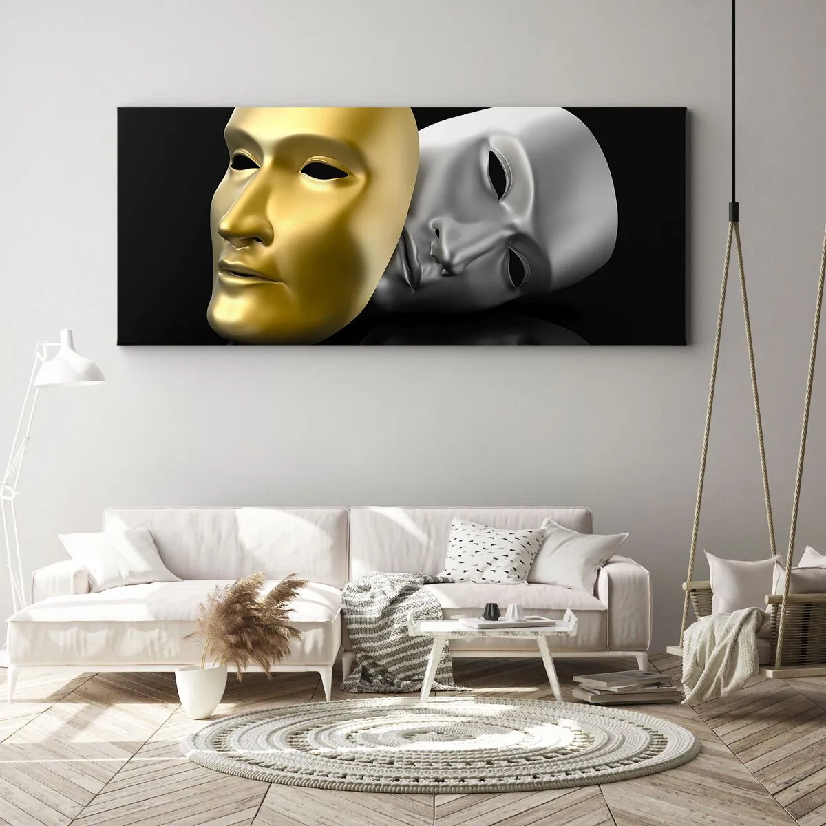 Obraz na plátne - Život je divadlo - 100x40 cm