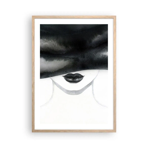 Plagát v ráme zo svetlého duba - Zmyselná záhada - 50x70 cm