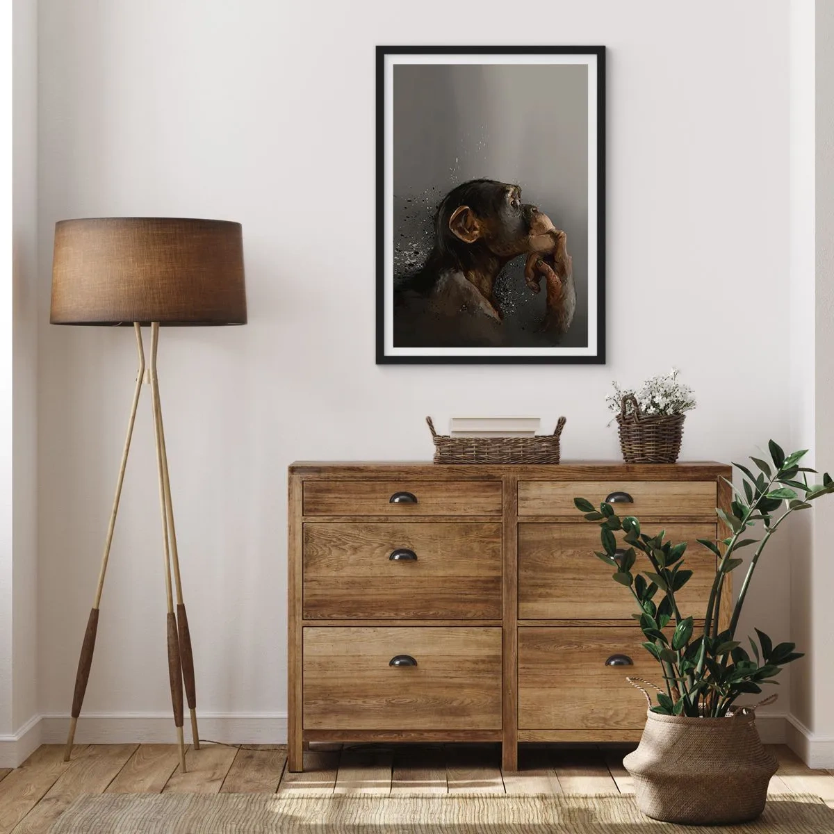 Plagát v čiernom ráme - Určite mysliteľ - 61x91 cm
