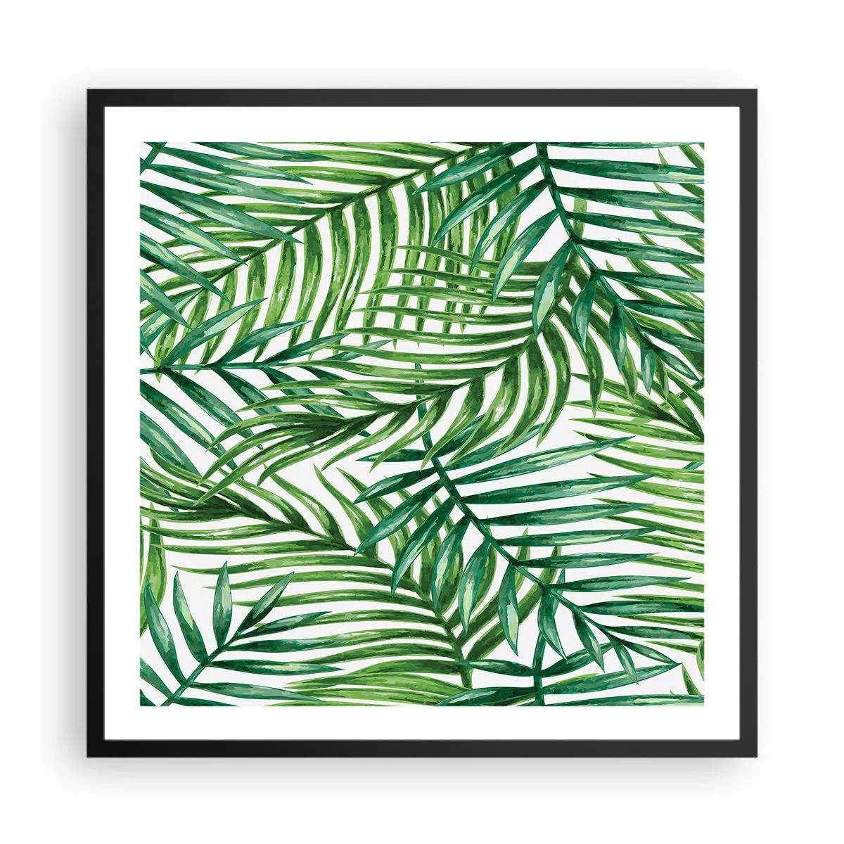 Plagát v čiernom ráme - Pod zeleným baldachýnom - 60x60 cm