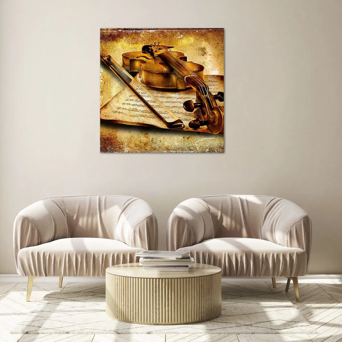 Obraz na skle - Okamžite potrebný virtuóz - 60x60 cm