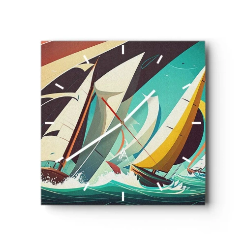 Nástenné hodiny - Ako vychádzať so živlami - 40x40 cm